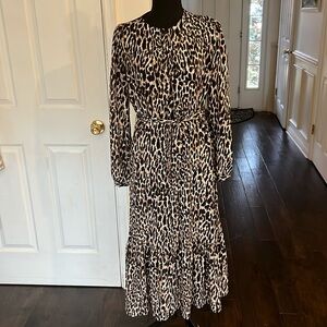 Banana Republic Leopard Print Maxi Dress